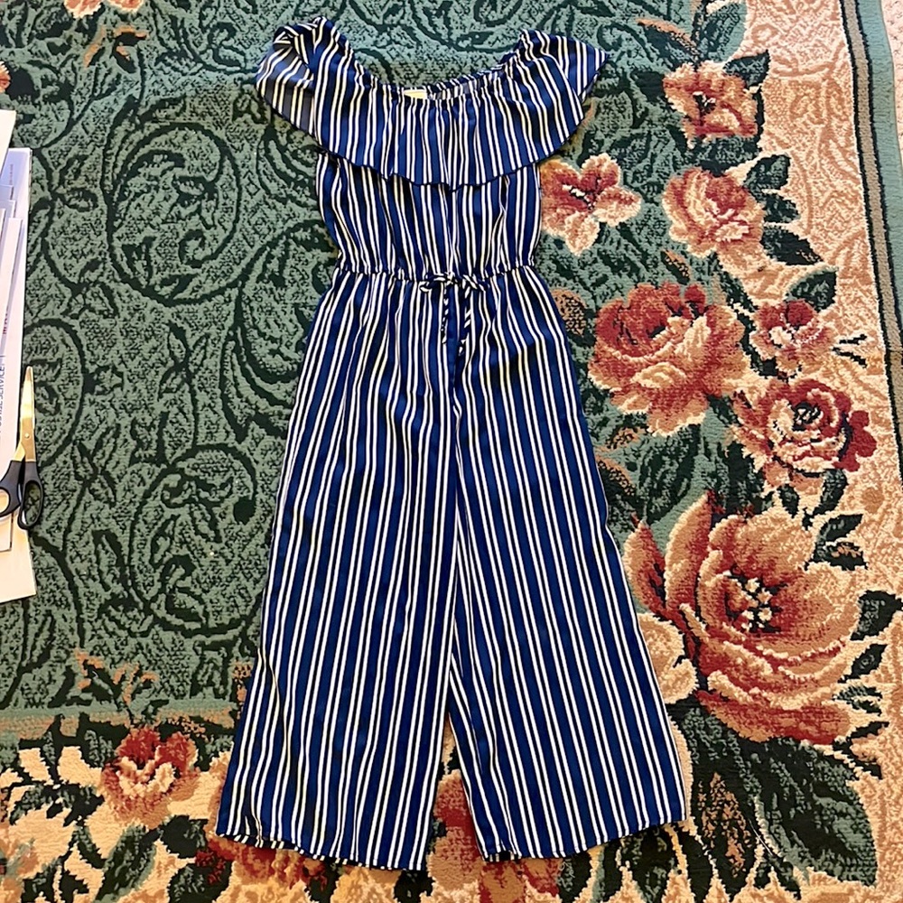 Girls Striped Romper Size 10
